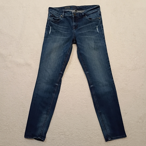 Kut from the Kloth Denim - Kut from the Kloth Catherine Slouchy Boyfriend Distressed Indigo Jeans